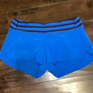 Royal Blue Lululemon Speed Shorts